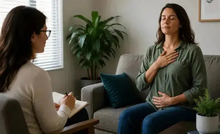 Breathing in therapy sessions practice