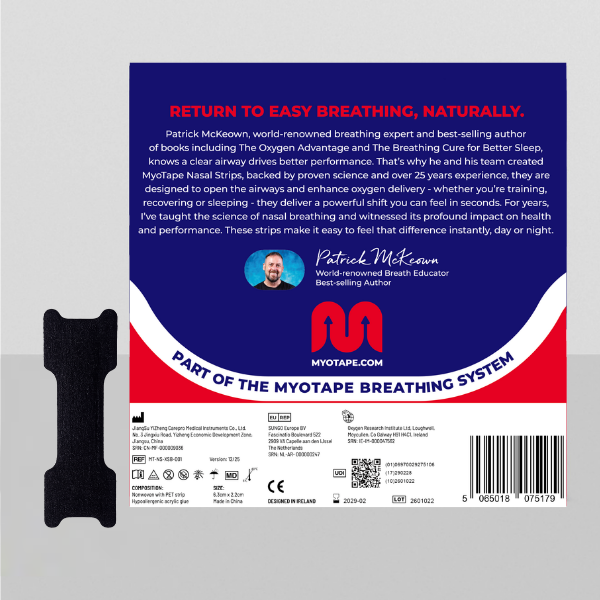 MyoTape® Nasal Strips - Adults (Black)